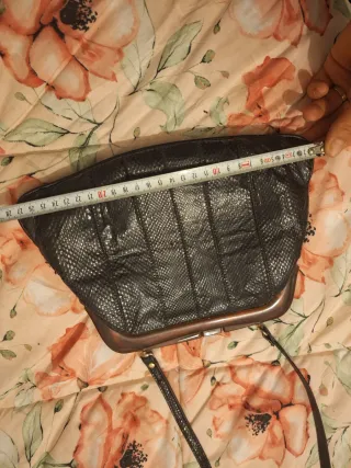 Borsa vintage pitonata tracolla