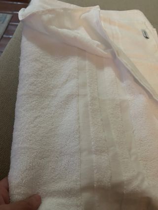 Asciugamano telo in cotone bianco