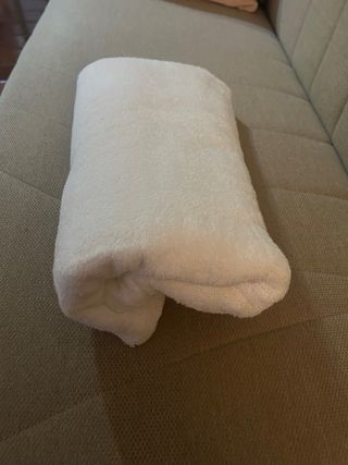 Asciugamano telo in cotone bianco