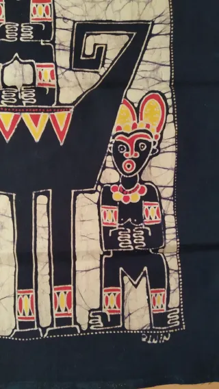 Pintura Batik Indonesia Figuras