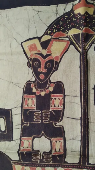 Pintura Batik Indonesia Figuras