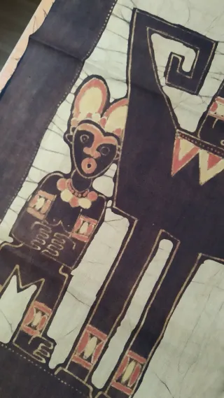 Pintura Batik Indonesia Figuras