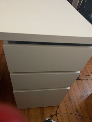 Escritorio blanco madera amplio