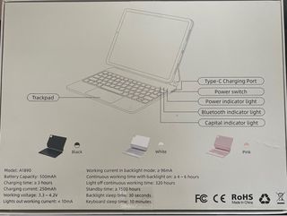 Capa com Teclado Wireless p/ iPad 11/10.9