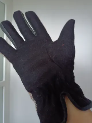 Conjunto bufanda y guantes espiguilla mujer