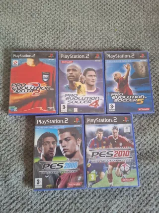 Lote 5 Juegos Pro Evolution Soccer PS2