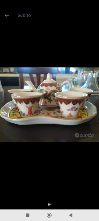 Servizio da tè in ceramica