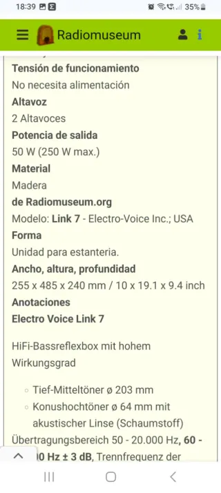 Altavoces Vintage de estudio Electro-Voice U.S.A.