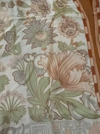 Sciarpa Fendi Seta Floreale Beige Verde