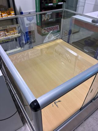 Vitrina expositora mostrador