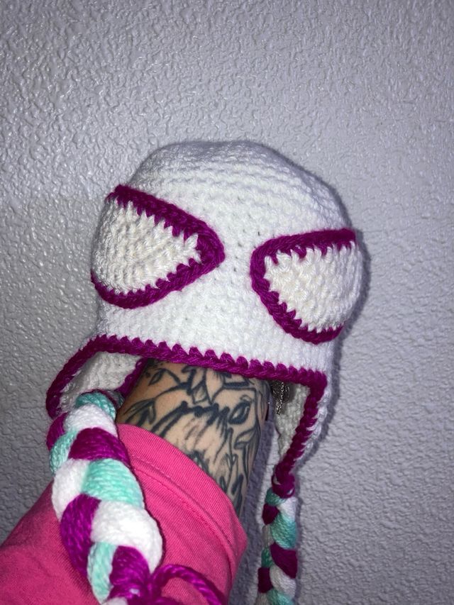 Gorro tejido crochet Spiderman