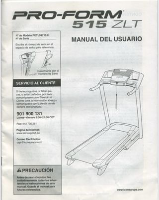 Cinta de correr Pro-Form 515 ZLT