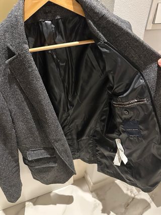 Americana gris hombre