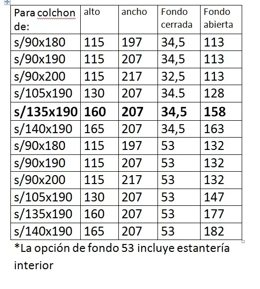 Cama Abatible Horizontal Nova 135