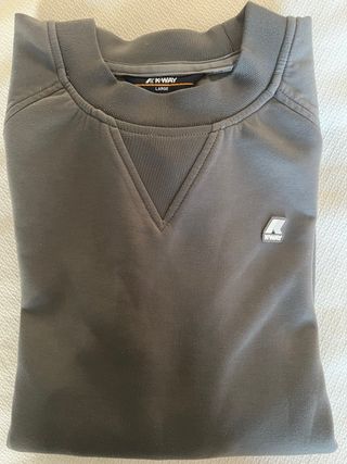 Sudadera K-Way Talla L Gris
