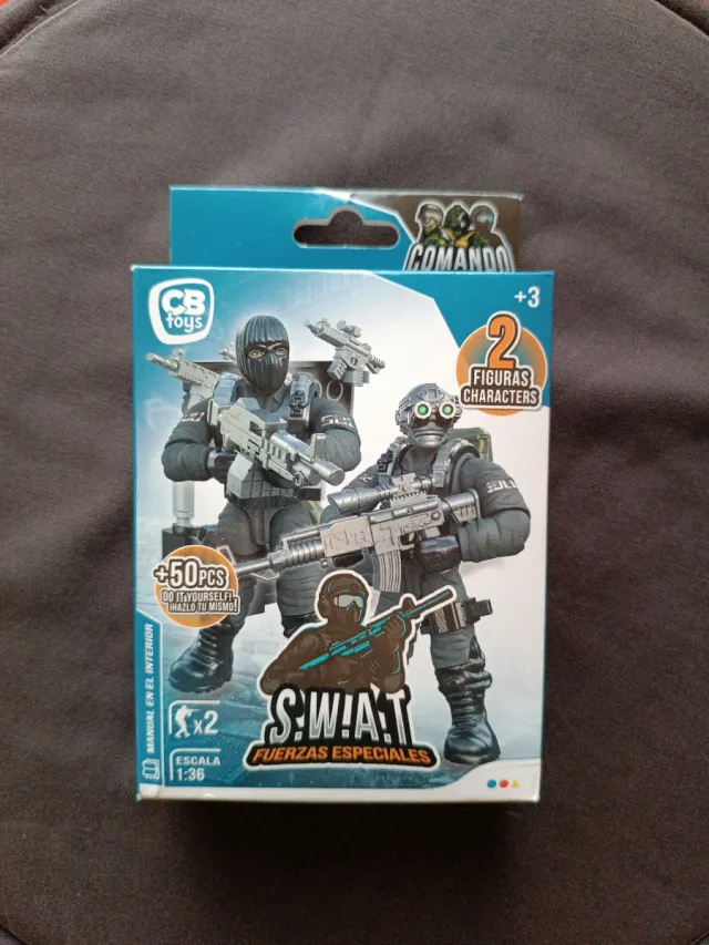 Figuras Acción SWAT CB Toys 2 Soldados para montar