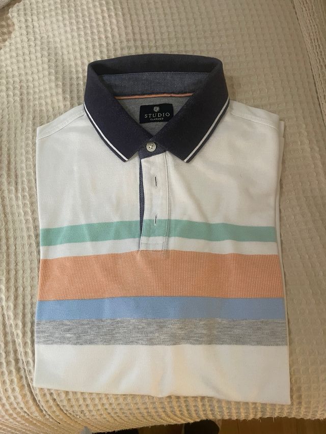 Polo Studio Clássico rayas hombre talla M