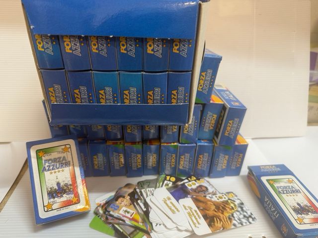 Lotto 48 Mazzi Carte Forza Azzurri Italia Campioni