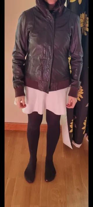 Chaqueta Stradivarius Marrón Chocolate