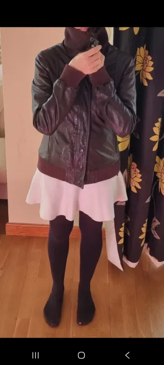 Chaqueta Stradivarius Marrón Chocolate