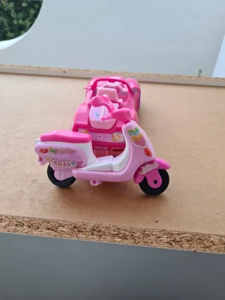 Coche y moto Pinipon rosa