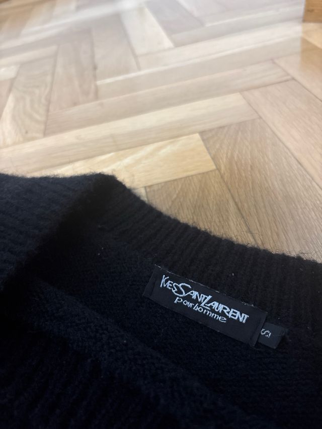 Jersey Saint Laurent Negro Logo