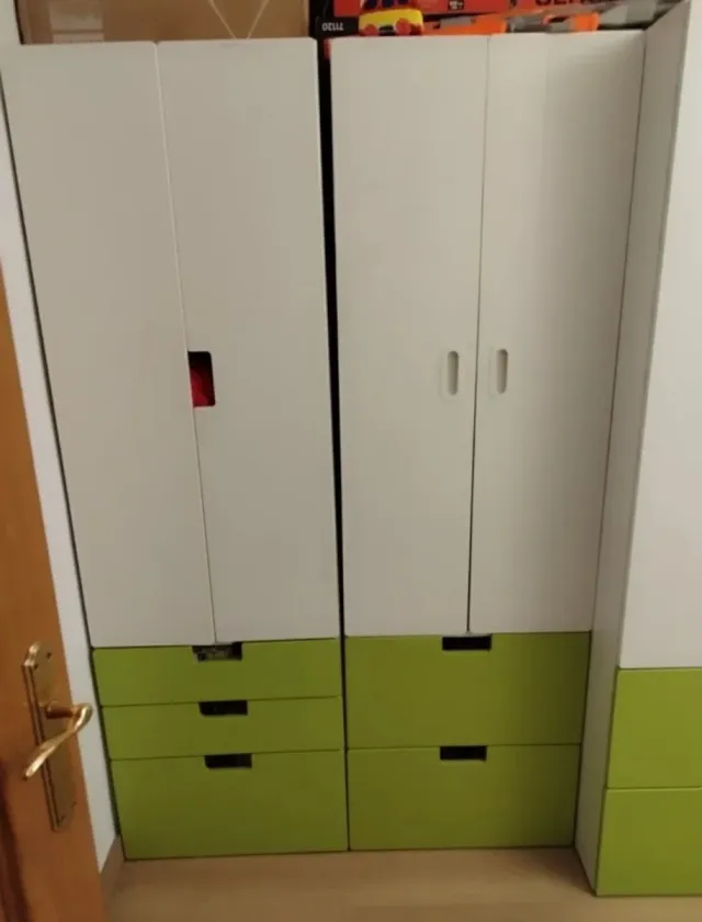 Armario Ikea Blanco y Verde