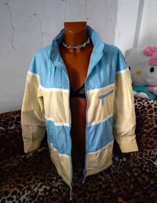 Chaqueta vintage azul y amarilla Talla 40