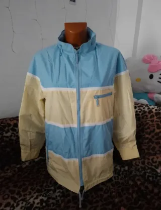 Chaqueta vintage azul y amarilla Talla 40