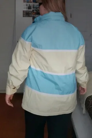 Chaqueta vintage azul y amarilla Talla 40