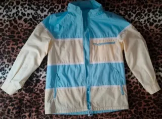 Chaqueta vintage azul y amarilla Talla 40