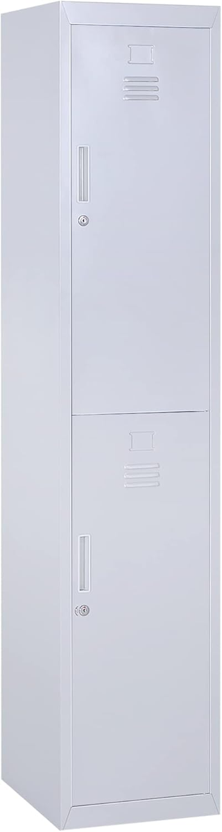 Armadietto 4 Ripiani 2 Porte Chiusura di Sicurezza