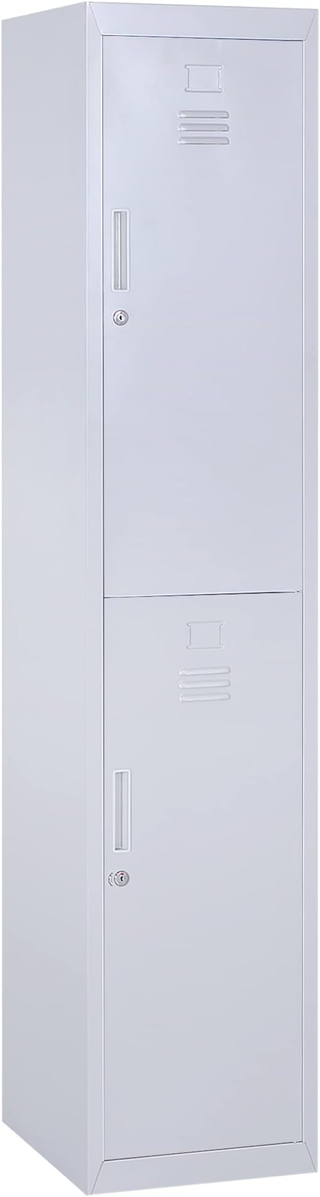 Armadietto 4 Ripiani 2 Porte Chiusura di Sicurezza