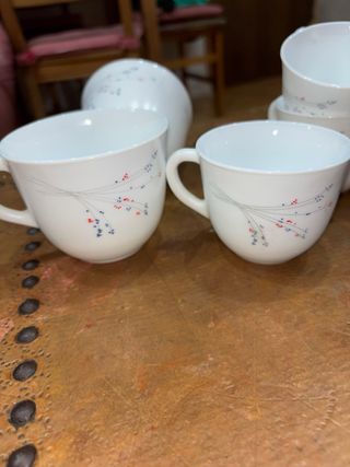 Lote 7 tazas de té y café porcelana