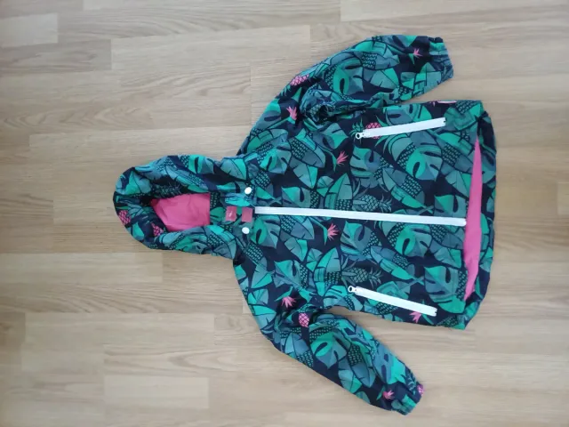 Chubasquero niña estampado tropical