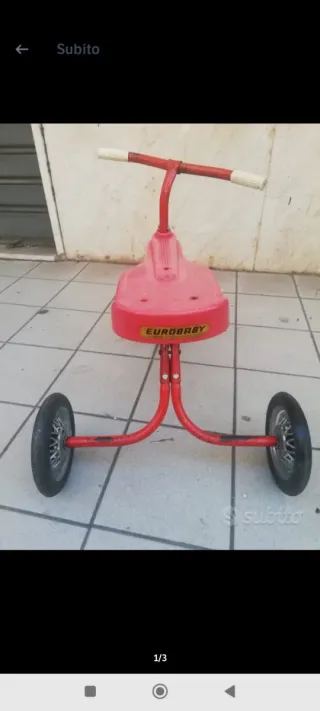 Triciclo Eurobaby rosso