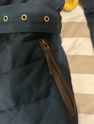 Plumífero Zara Basic azul marino mujer