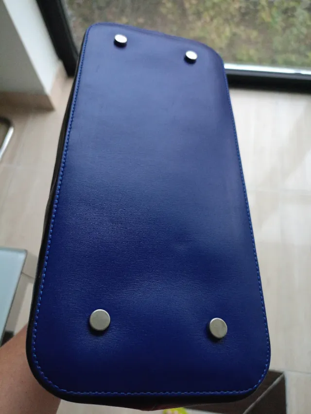 Bolso Georges Rech blanco y azul