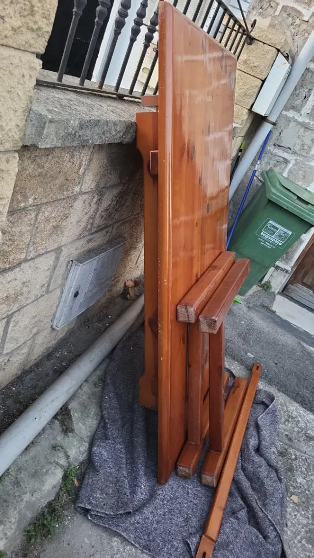 Mesa pino maciza ancha 163x90