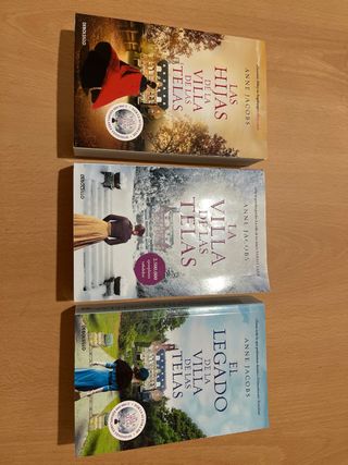 3 libros saga Villa de las Telas