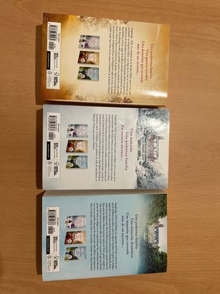 3 libros saga Villa de las Telas