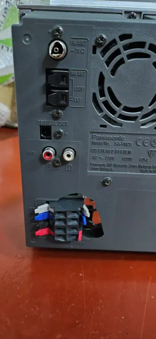 Minicadena musica Panasonic SA-PM28 (SIN ALTAVOCES