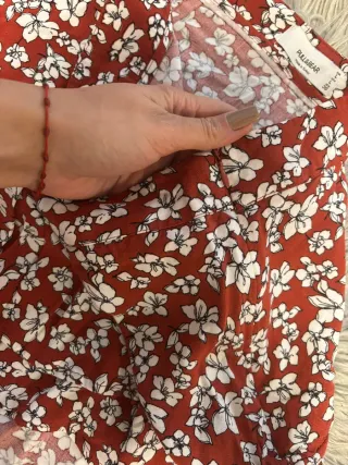 Falda pantalón Pull&Bear floral