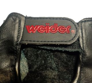 Guanti Bodybuilding Weider Pelle Nera Tg. M-L