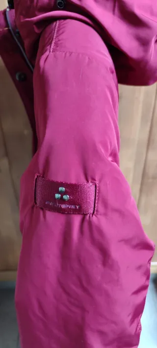 PLUMÍFERO MUJER LARGO CAPUCHA PEUTEREY GRANATE 40