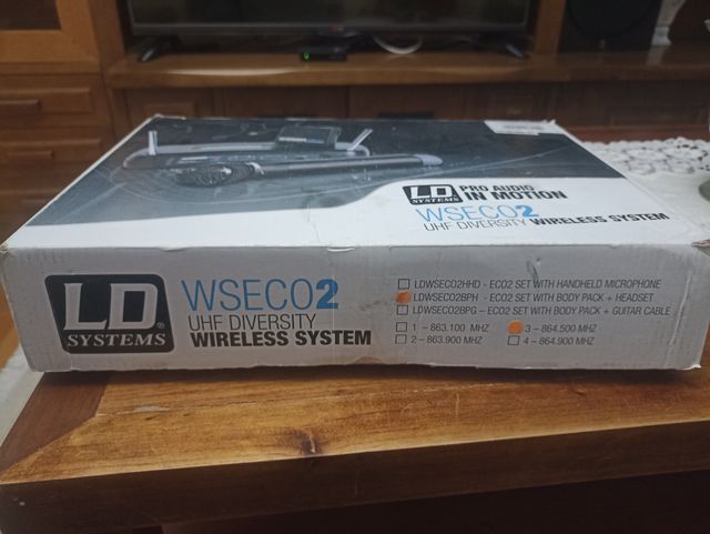 HOY, Sistema Inalámbrico LD Systems WSECO2 Headset