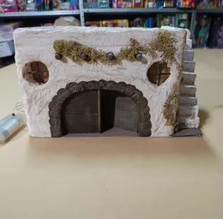 Casa Belén Navidad con luce