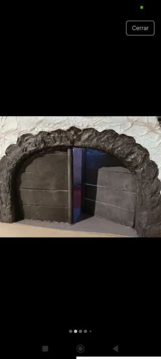 Casa Belén Navidad con luce