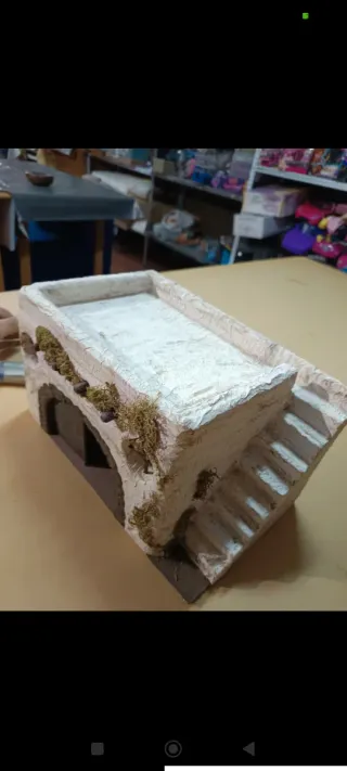 Casa Belén Navidad con luce