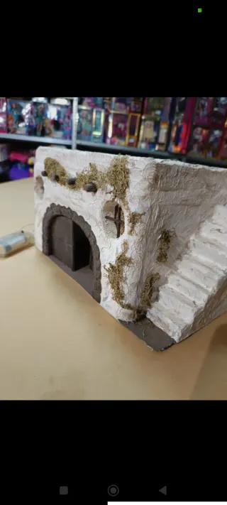 Casa Belén Navidad con luce